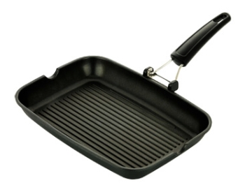 Pánev PREMIUM grilovací 34x24cm litá,tef.